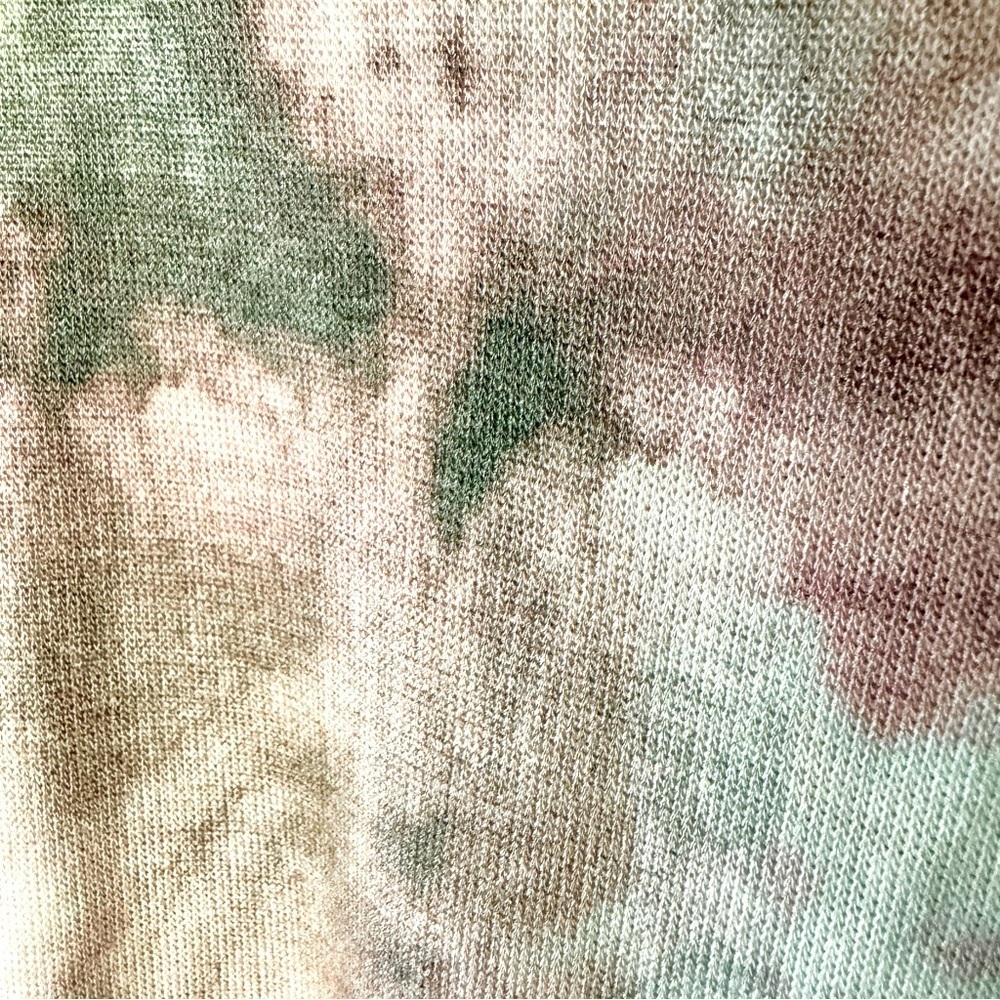 Angela Mara Women's Watercolor Tie Dye Top L Pink Made in Italy Lagenlook Artsy‎ - Picture 4 of 7
